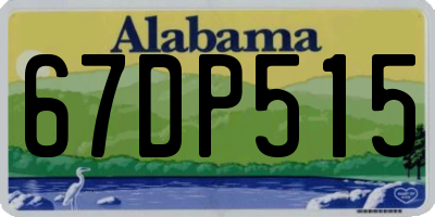 AL license plate 67DP515