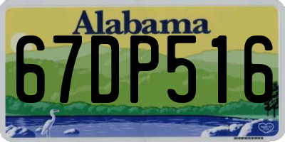 AL license plate 67DP516