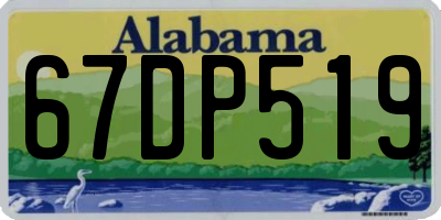 AL license plate 67DP519