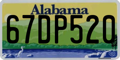 AL license plate 67DP520