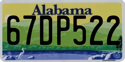 AL license plate 67DP522