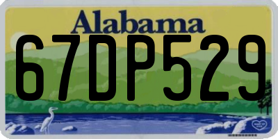 AL license plate 67DP529