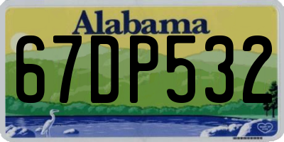 AL license plate 67DP532