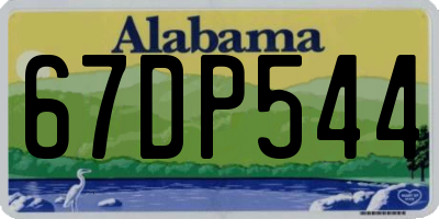 AL license plate 67DP544