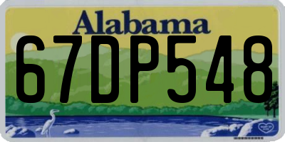 AL license plate 67DP548