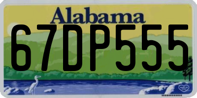 AL license plate 67DP555