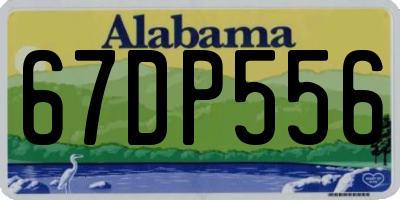 AL license plate 67DP556