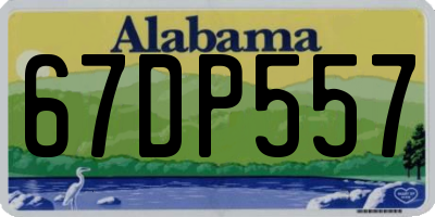 AL license plate 67DP557