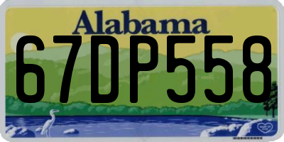 AL license plate 67DP558