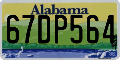 AL license plate 67DP564