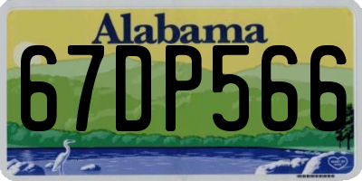 AL license plate 67DP566