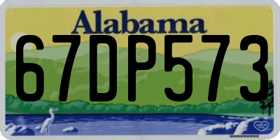 AL license plate 67DP573