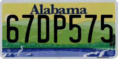 AL license plate 67DP575