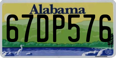 AL license plate 67DP576