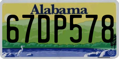 AL license plate 67DP578