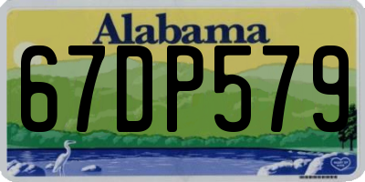 AL license plate 67DP579