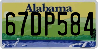 AL license plate 67DP584