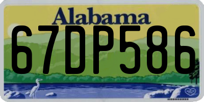 AL license plate 67DP586