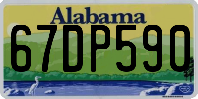 AL license plate 67DP590