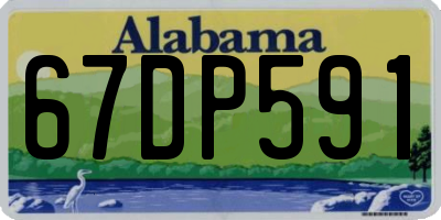 AL license plate 67DP591