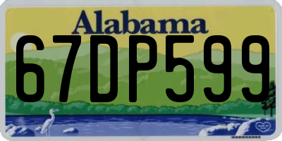 AL license plate 67DP599