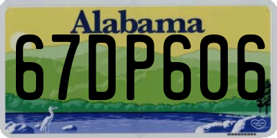 AL license plate 67DP606