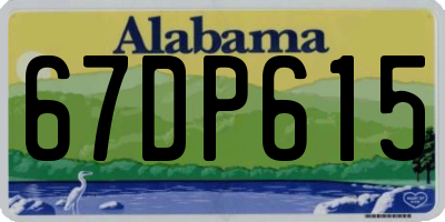 AL license plate 67DP615