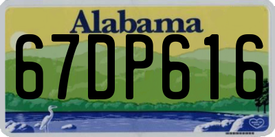 AL license plate 67DP616