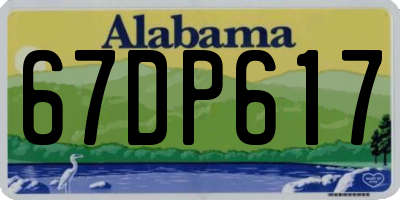 AL license plate 67DP617