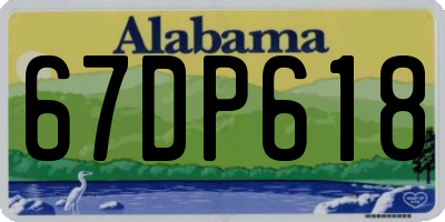 AL license plate 67DP618