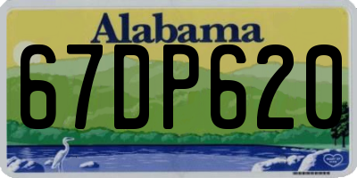 AL license plate 67DP620