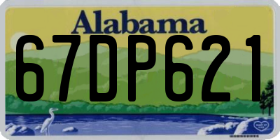 AL license plate 67DP621