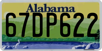 AL license plate 67DP622