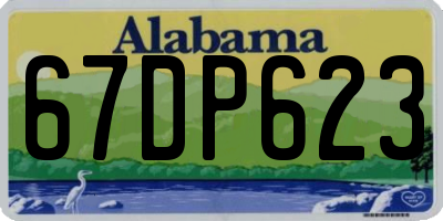 AL license plate 67DP623