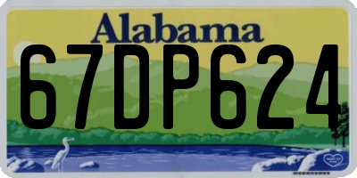 AL license plate 67DP624