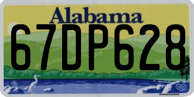 AL license plate 67DP628