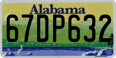 AL license plate 67DP632