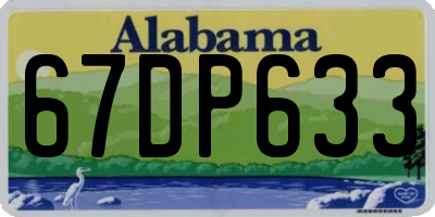 AL license plate 67DP633