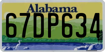 AL license plate 67DP634