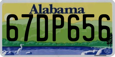 AL license plate 67DP656