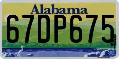 AL license plate 67DP675