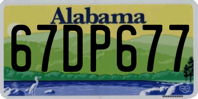 AL license plate 67DP677