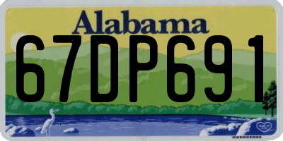 AL license plate 67DP691