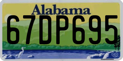 AL license plate 67DP695