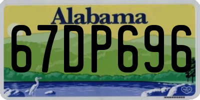 AL license plate 67DP696