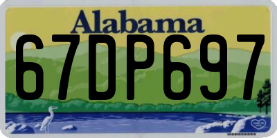 AL license plate 67DP697