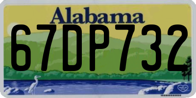 AL license plate 67DP732