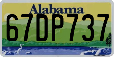 AL license plate 67DP737