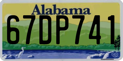 AL license plate 67DP741