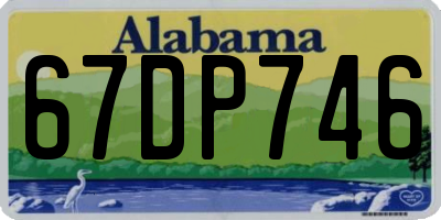 AL license plate 67DP746